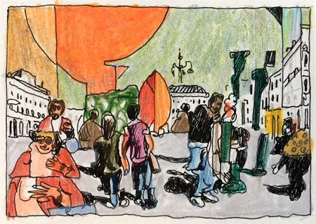 sketch puerta del sol 12