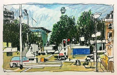 sketch weesperplein 1