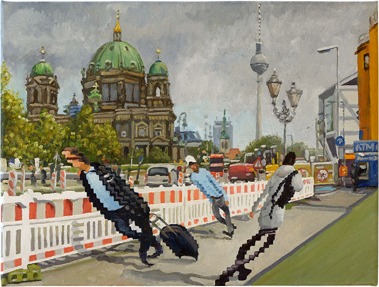 painting pedestrians