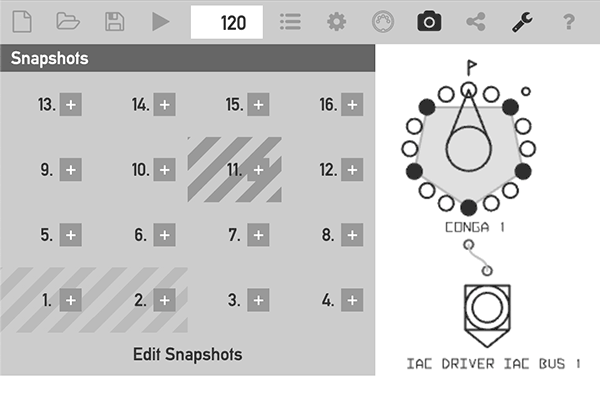 MPG 2.2 Snapshots panel