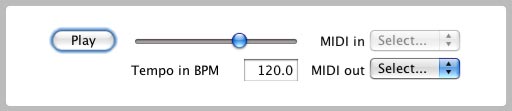 Pattern generator control bar