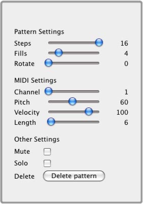 Pattern and MIDI Settings