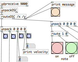 Pure Data OSC patch